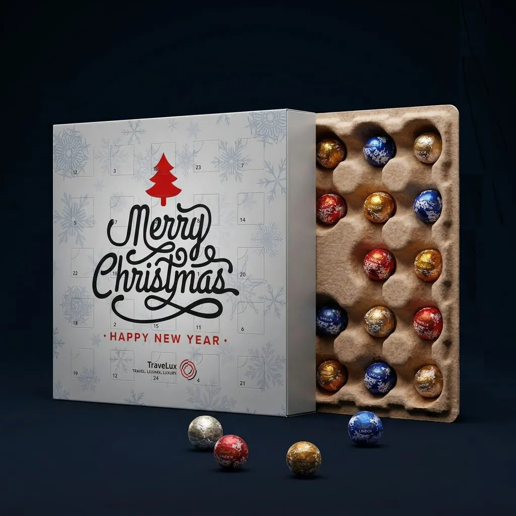 Advent Calendar Inlay Paper Pralines Recycled Paper Recyclable Plastic-Free — Scafa Thermoforming